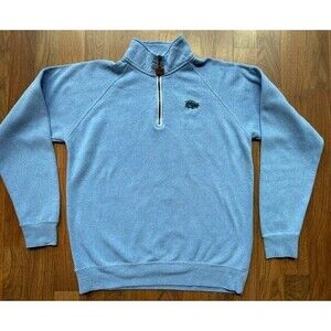 Mens Wears Woody Bold Coastal Style 1/4 Zip Pullover Sweatshirt Beach Cape Cod M